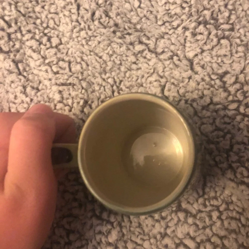Vintage Green Floral Mug